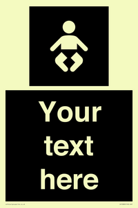 Custom information: black panel baby change